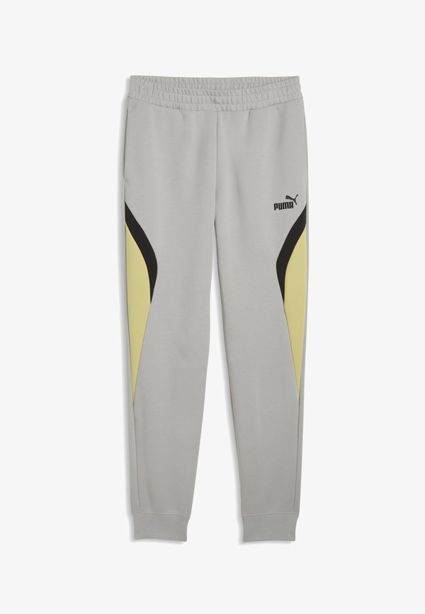 Puma ESSENTIALS COLOURBLOCK JOGGINGHOSE - Tracksuit bottoms - gray echo