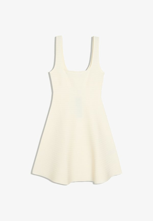 Bershka FLARED KNIT - MINI DRESS - Jumper dress - beige