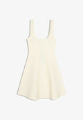 Bershka FLARED KNIT - MINI DRESS - Jumper dress - beige