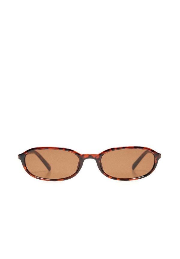 Bershka OVAL - SUNGLASSES - Sunglasses - dark brown