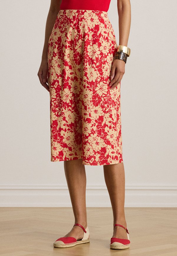 Lauren Ralph Lauren FLORAL CREPE MIDI SKIRT