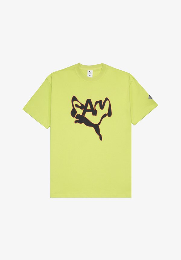 Puma P.A.M. GRAPHIC - Print T-shirt - gruen