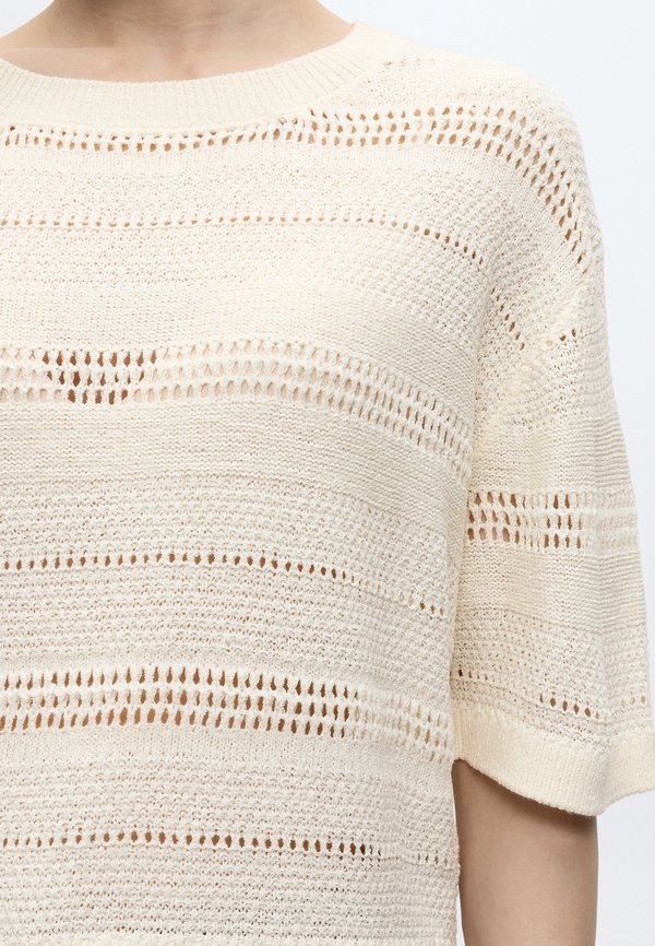 TOM TAILOR DENIM KNIT OPEN STRUCTURE PULLOVER