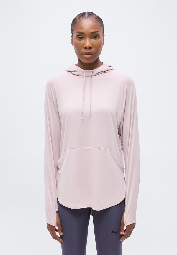 Puma MODEST HOODIE - Long sleeved top - misty pink