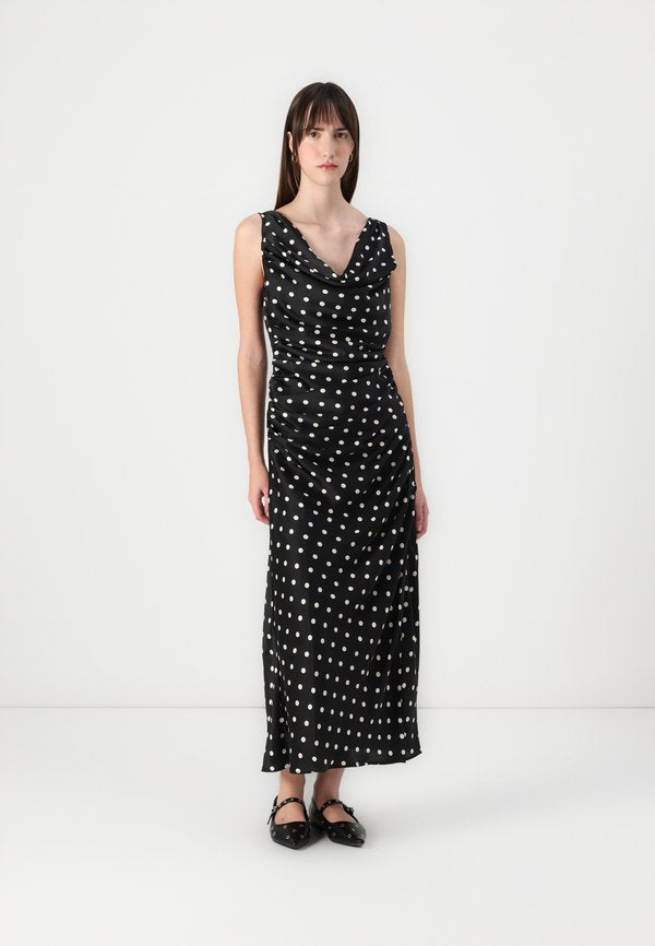Abercrombie & Fitch Cowl Neck Draped Maxi Dress