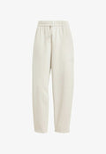 adidas Sportswear ESSENTIALS CONTEMPORARY FLEECE BARREL LOOSE - Tracksuit bottoms - alumina