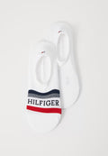 Tommy Hilfiger MEN FOOTIE TAB 2 PACK - Invisible socks - white