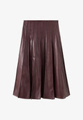 Mango A-line skirt - dark red