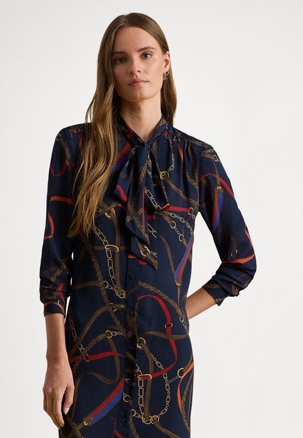Lauren Ralph Lauren Petite PRINT GEORGETTE TIE-NECK SHIRTDRESS