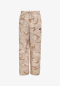 adidas Sportswear ADIDAS SPORTSWEAR SEASONAL ESSENTIALS CAMO WOVEN PARACHUTE PANTS - Tracksuit bottoms - multicolor   chalky brown   crystal linen   light brown