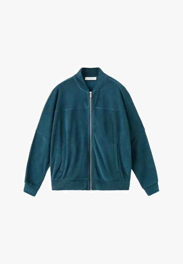 Mango Zip-up sweatshirt - blue