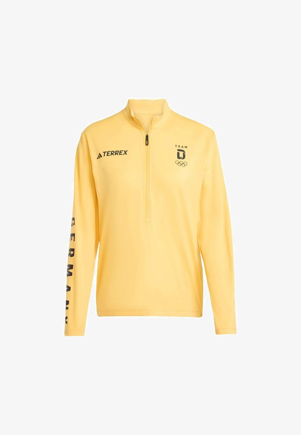 adidas Performance TEAM D HALF ZIP LONGSLEEVES LIGHT  - Long sleeved top - semi spark