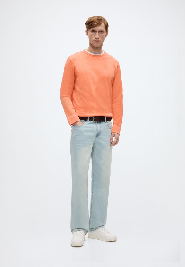 TOM TAILOR STRUCTURED GARMENT DYE LONGSLEEVE