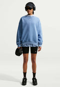 Nike Sportswear STUDIO FLEECE MEDIUM WEIGHT OVERSIZED CREW - Sweatshirt - work blue sail