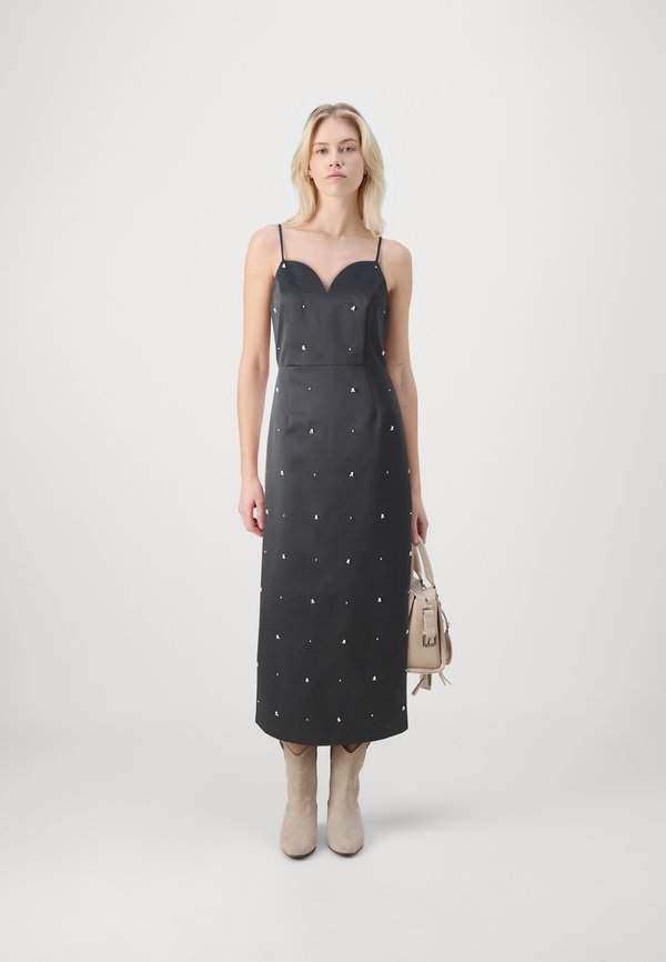 Selected SLFHARPER MIDI STRAP DRESS