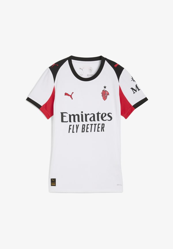 Puma AC MILAN AUSWÄRTS - Print T-shirt - white for all time red