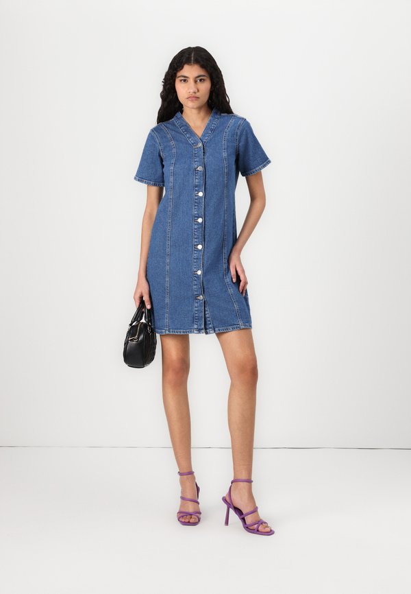 ONLY ONLSIGRID BUTTON MIDI DRESS