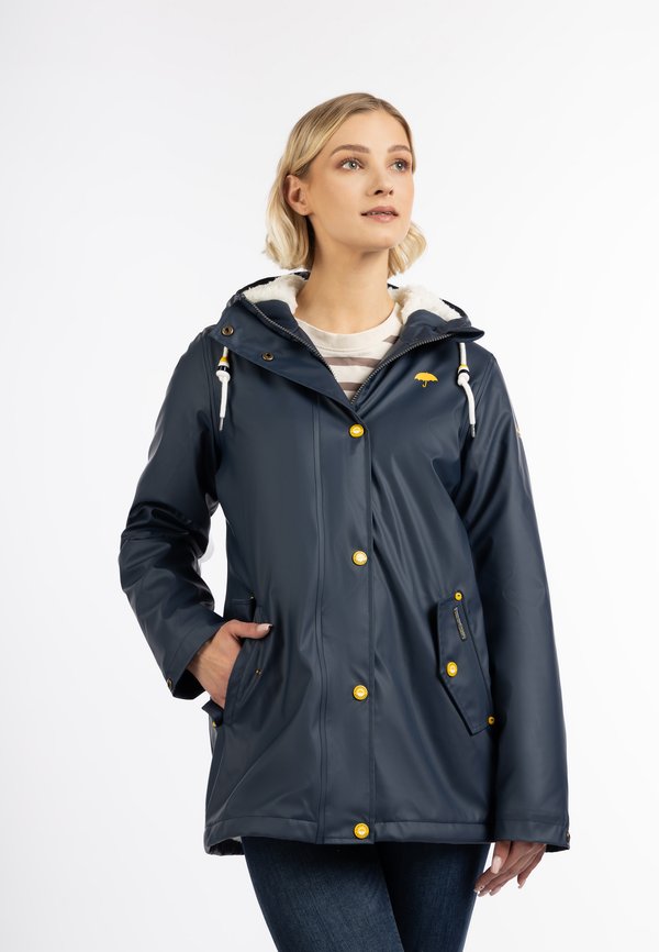 Schmuddelwedda SCHMUDDELWEDDA REGENJACKE MIT WEBPELZFUTTER IN TEDDYOPTIK KILATA