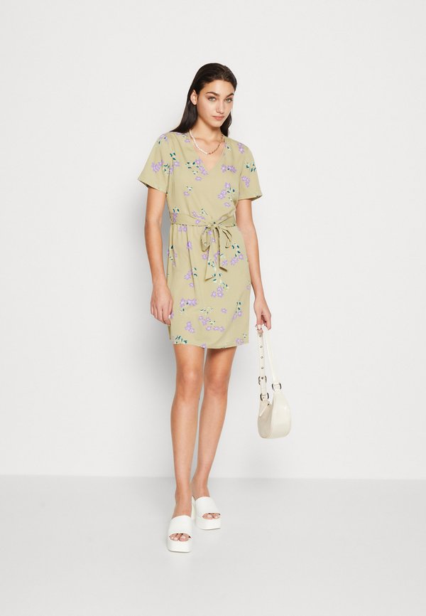 Pieces PCLILIANA V NECK SHORT DRESS