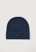 Tommy Hilfiger TH FLAG LIGHTWEIGHT BEANIE WITH CASHMERE - Beanie - space blue