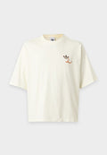 adidas Originals NEW STRIPE OVERSIZED TEE UNISEX - Print T-shirt - off white