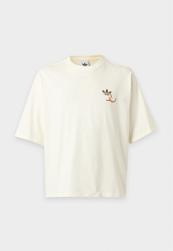 adidas Originals NEW STRIPE OVERSIZED TEE UNISEX - Print T-shirt - off white
