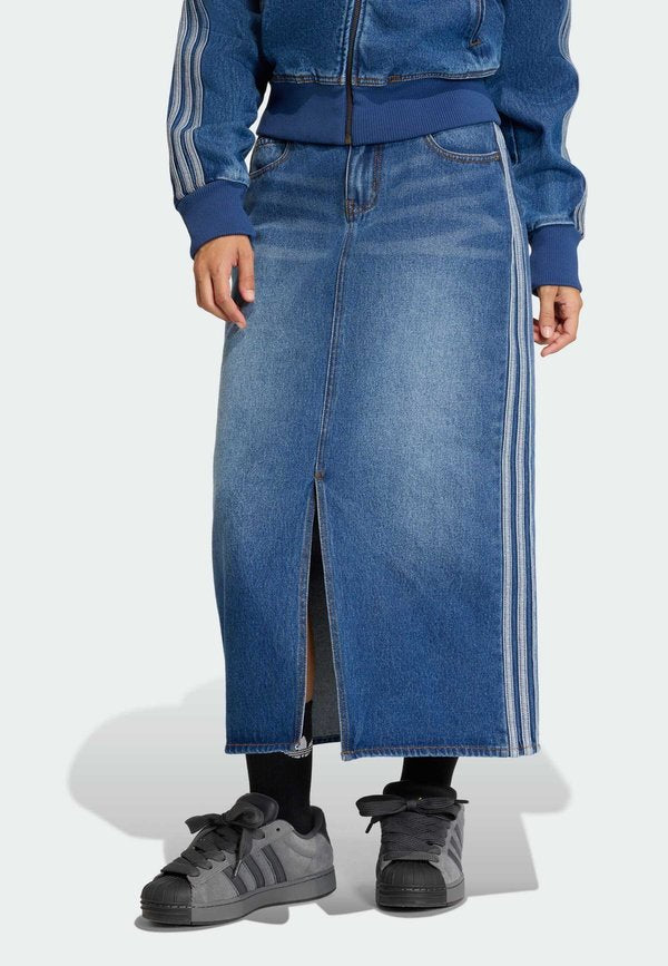 adidas Originals Denim skirt - medium vintage denim