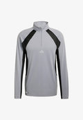 adidas Performance TECH APPAREL 1 4 ZIP - Long sleeved top - halo silver