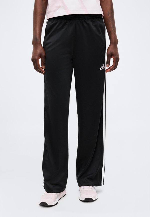 adidas Sportswear DAYREADY WIDE LEG TRACKPANTS - Tracksuit bottoms - black