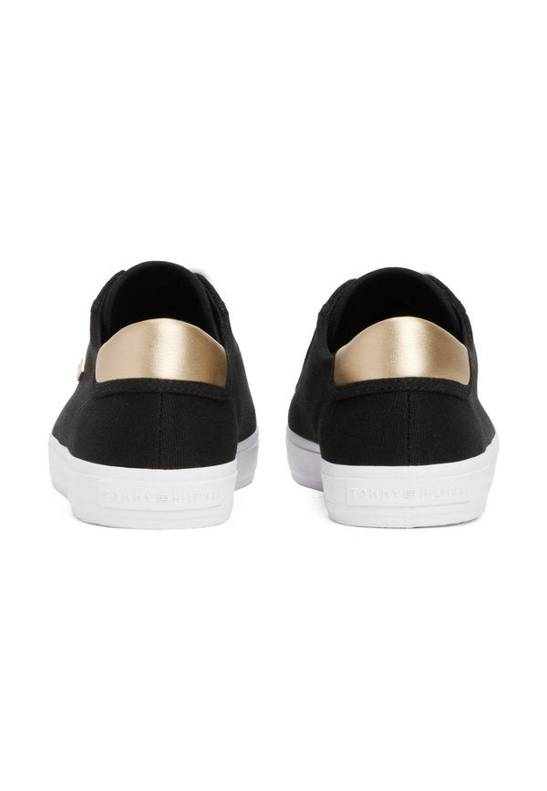 Tommy Hilfiger METALLIC HEEL CANVAS TRAINERS