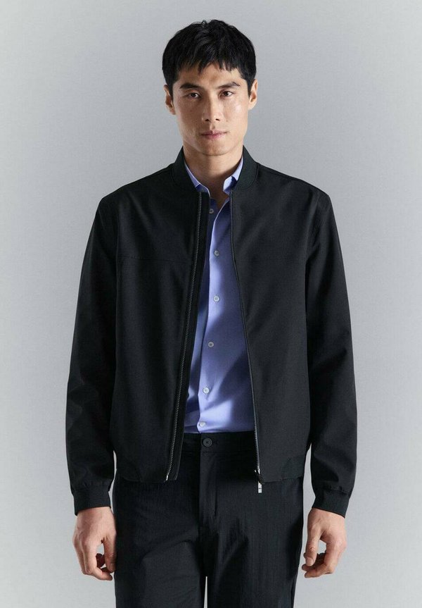 Mango Bomber Jacket - dark blue