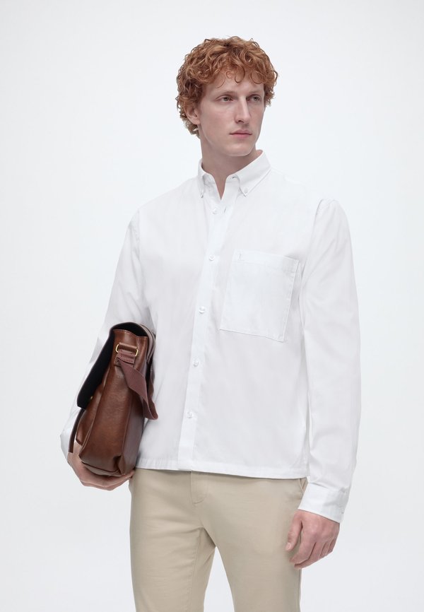 Lindbergh FINE OXFORD CROPPED SHIRT L/S