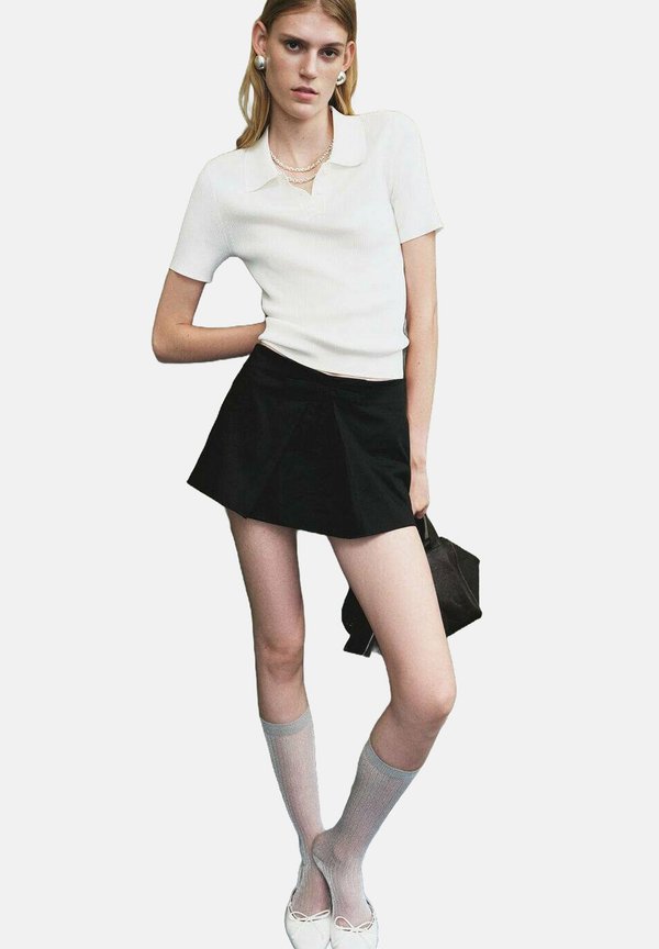 Mango A-line skirt - black