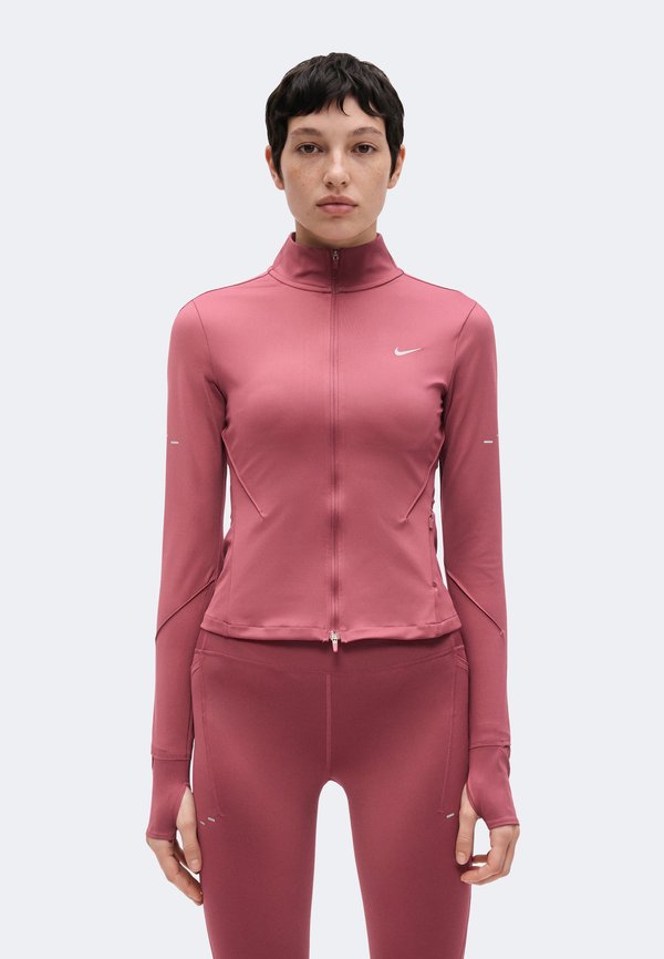 Nike Performance W NK SWIFT DF FZ JKT - Training jacket - pink smoke
