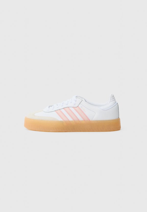 adidas Originals SAMBAE W - Trainers - white/sandy pink/semi flash red