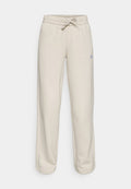 adidas Sportswear ESSENTIALS SMALL LOGO FEEL COZY OPEN HEM PANTS - Tracksuit bottoms - alumina/white