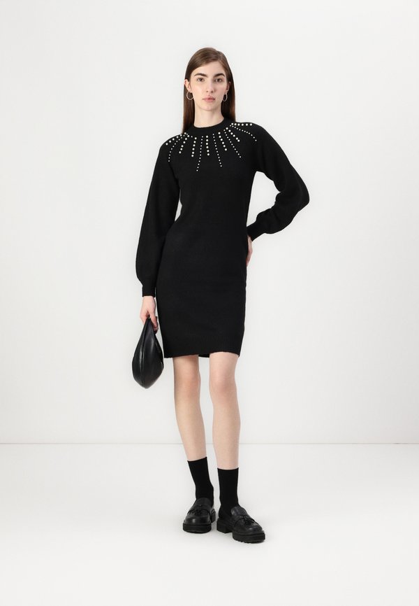 VILA VILINNEA O NECK PEARL DRESS