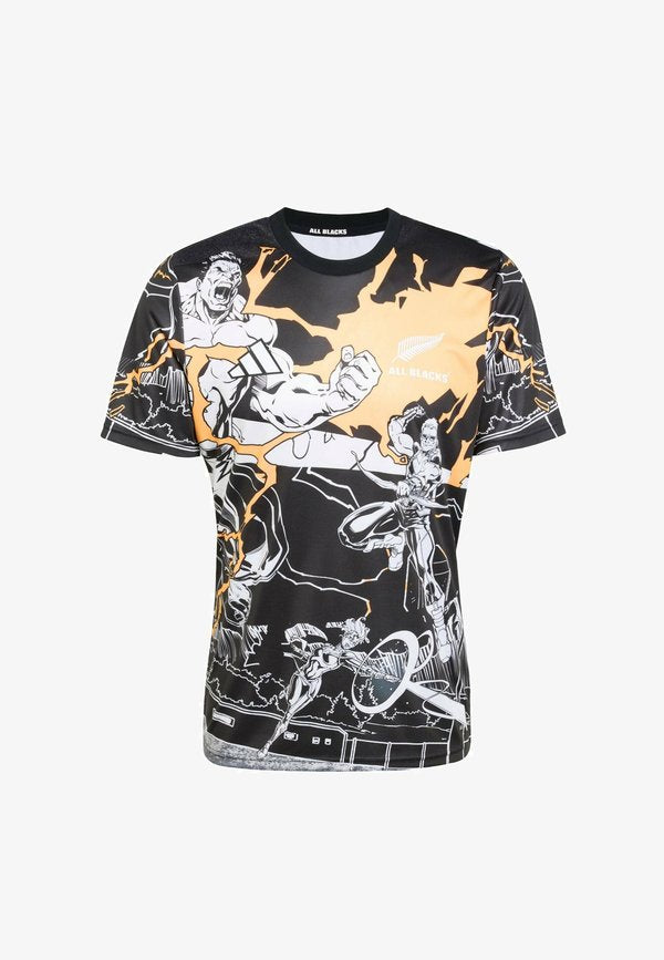 adidas Performance ALL BLACKS MARVEL CAPTAINS RUN  - Football jersey - black