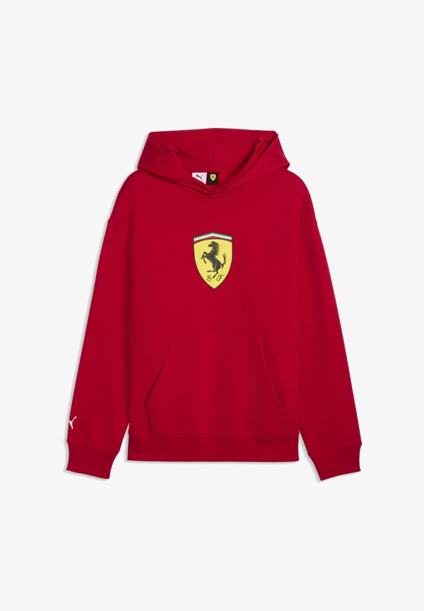 Puma SCUDERIA FERRARI SHIELD - Hoodie - rosso corsa