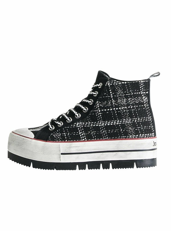 Desigual TARTAN PLATFORM HIGH-TOP