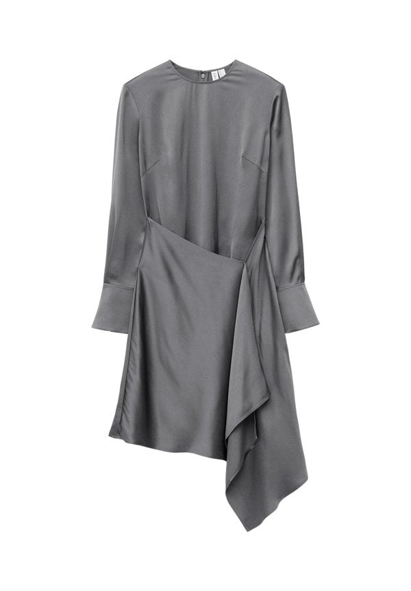 & OTHER STORIES & OTHER STORIES ASYMMETRIC LONG-SLEEVE MINI DRESS