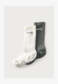 Nike Performance UNISEX 2 PACK - Sports socks - dark green/white