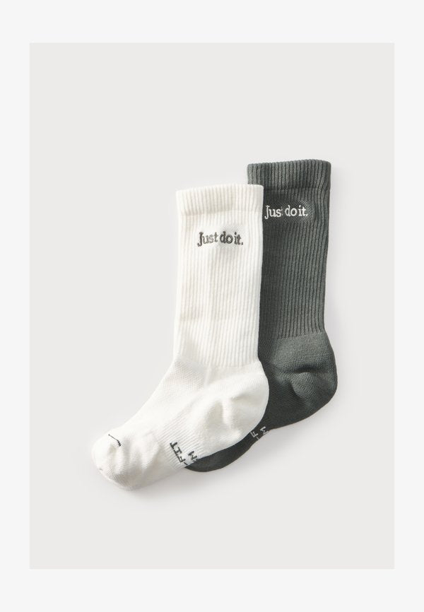 Nike Performance UNISEX 2 PACK - Sports socks - dark green/white
