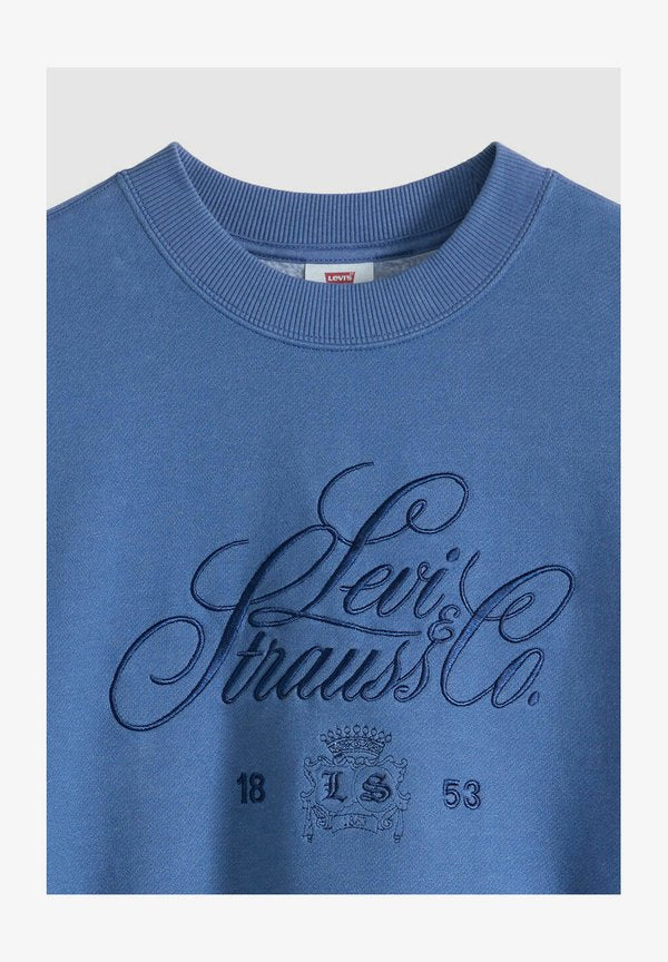 Levi's® VINTAGE CREW ROY - Sweatshirt - royale fancy script blues