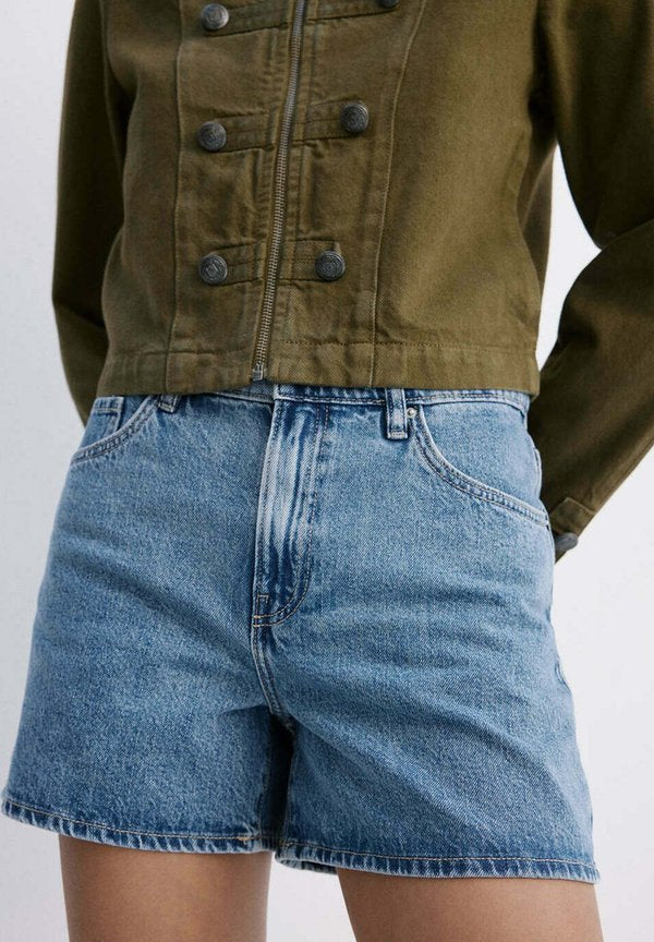 Mango ADULT - Denim shorts - blue