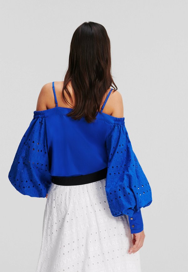 KARL LAGERFELD OFF SHOULDER EMBROIDERY