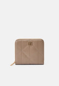 Calvin Klein QUILTED SQUARE ZIP AROUND - Wallet - desert taupe