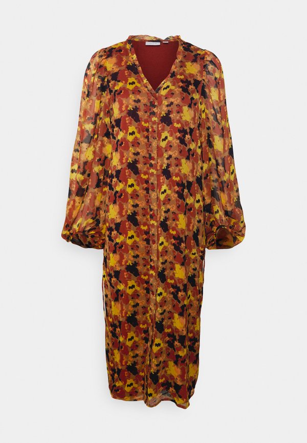 VILA VIFALIA V-NECK  MIDI DRESS