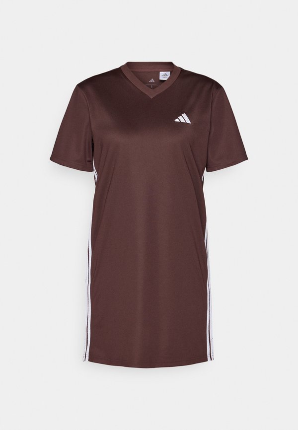 adidas Sportswear SHIFT - Jersey dress - shadow brown