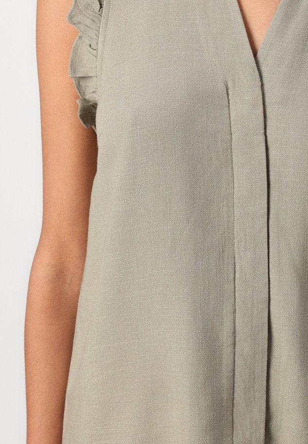 Selected Ruffle detail Sleeveless